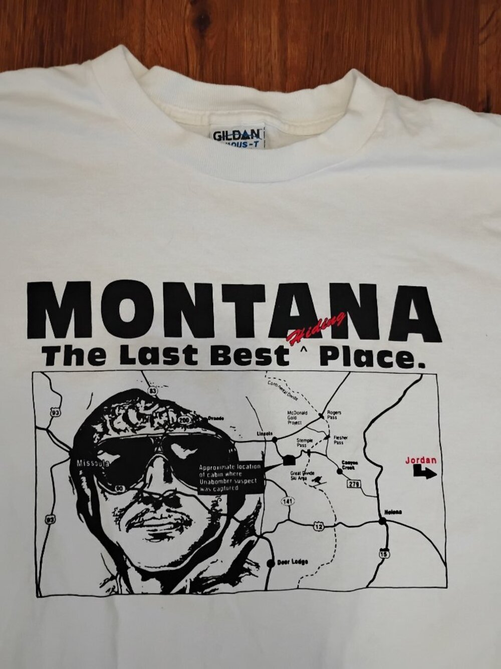 Vintage 90s Unabomber Montana Parody T-Shirt